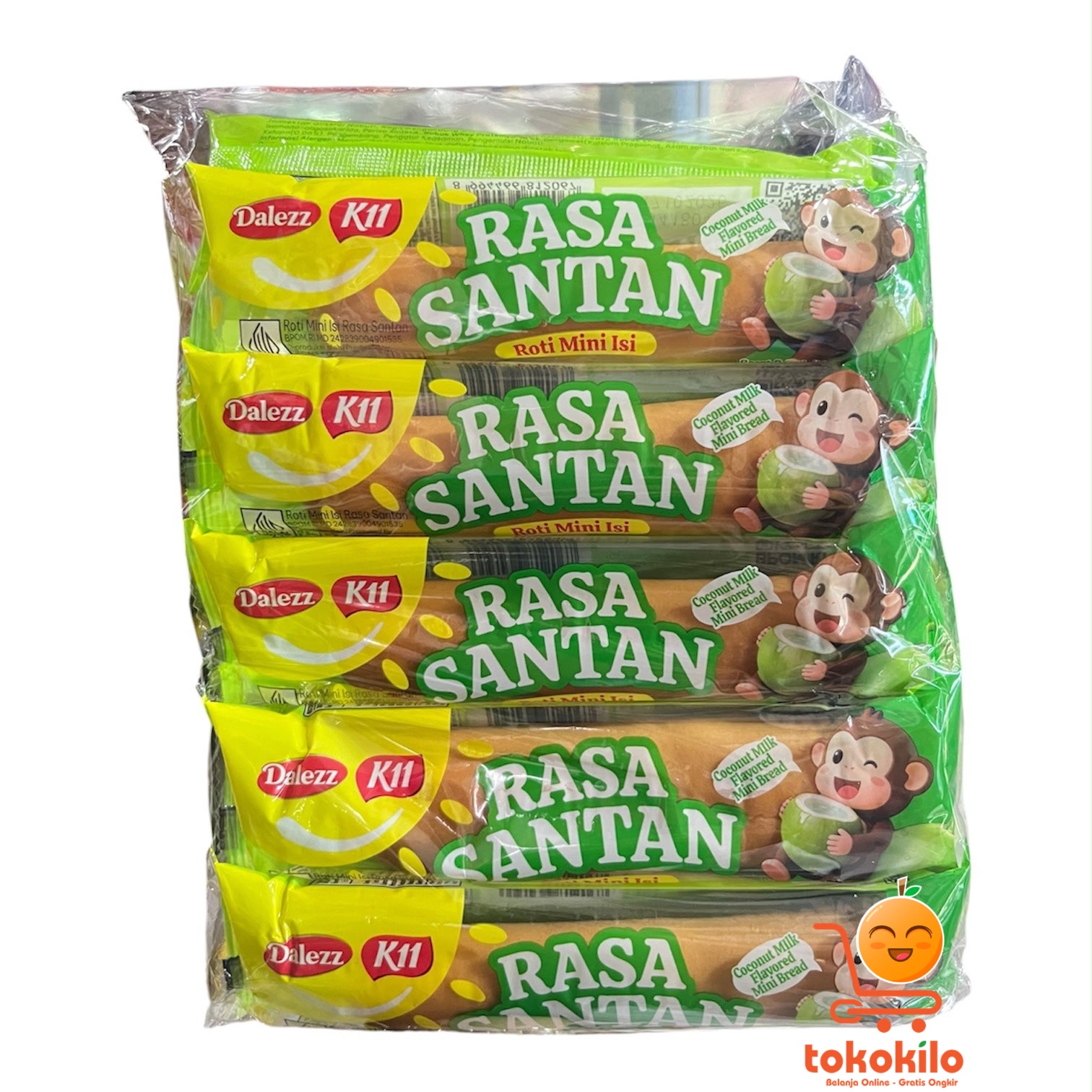 Dalezz Roti Mini rasa Santan Kelapa dan Cokelat (1 Pack X 10bks) 20gr