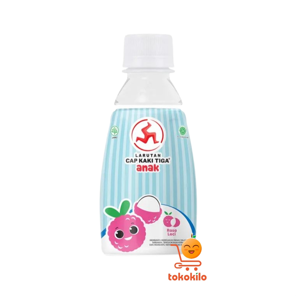 Larutan Cap Kaki Tiga Anak Lychee 250ml