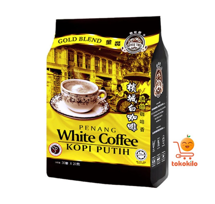Coffee Tree Penang White Coffee Gold Blend (1 Pack X 30bks) 20gr