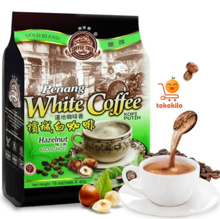 Coffe Tree Penang White Coffee Hazelnut (1 Pack X 15bks) 40gr