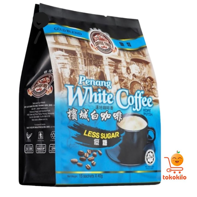 Coffee Tree Penang White Coffee Less Sugar (1 Pack X 15bks) 40gr