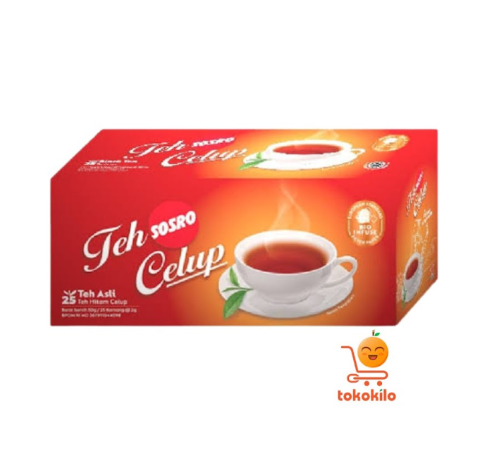 Teh Sosro Celup 25 Kantong (50 gr)15 kantong (30 gr)
