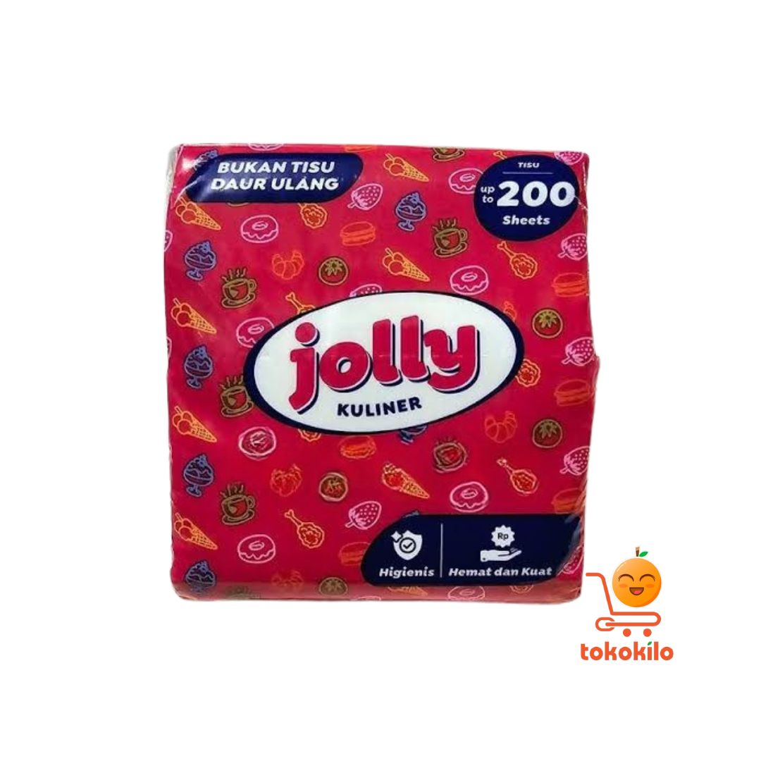Tisu Jolly Kuliner 200 Lembar (1 Pack X 10 Pcs)