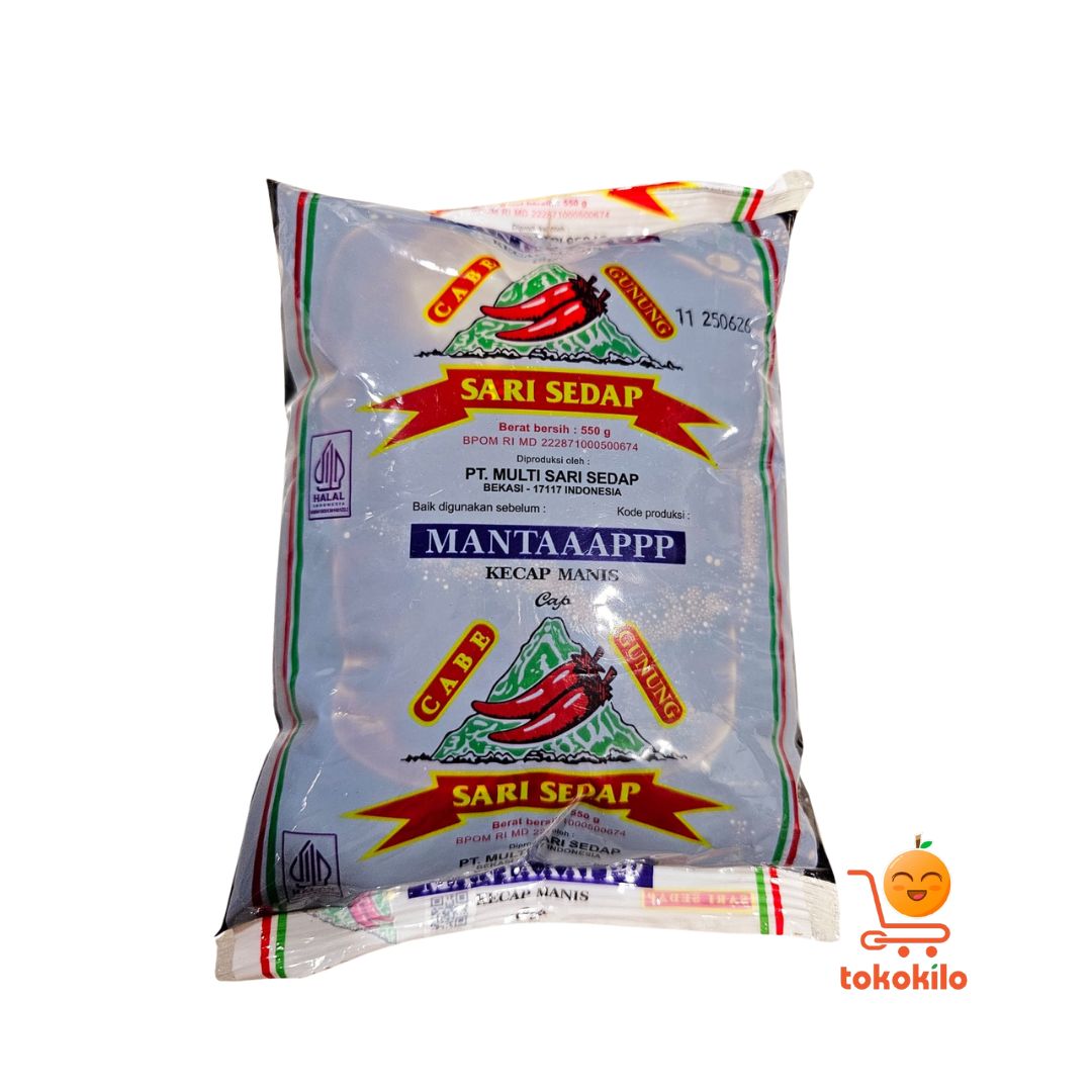 Kecap Manis Sari Sedap Cap Cabe Gunung 550gr