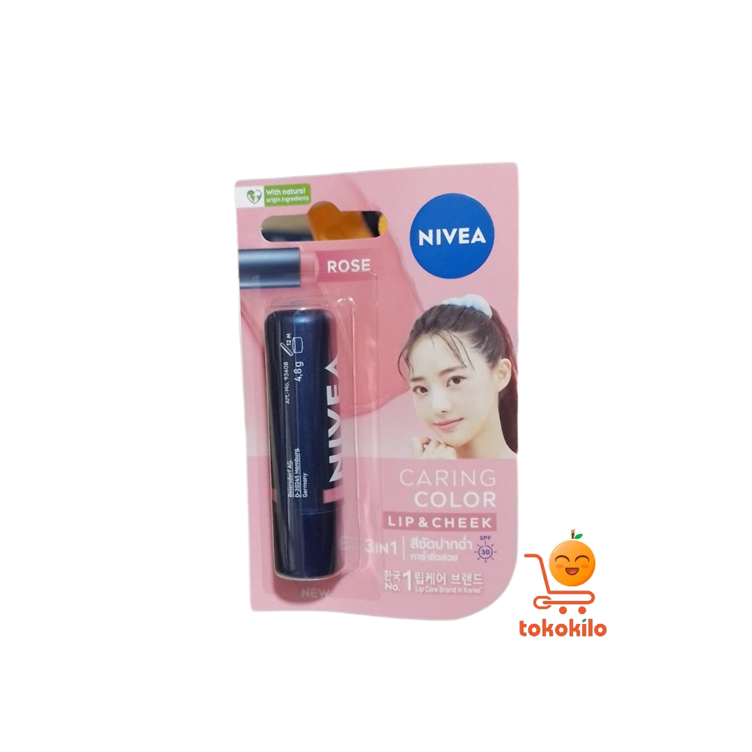 Nivea Caring Color Lip & Cheek Rose
