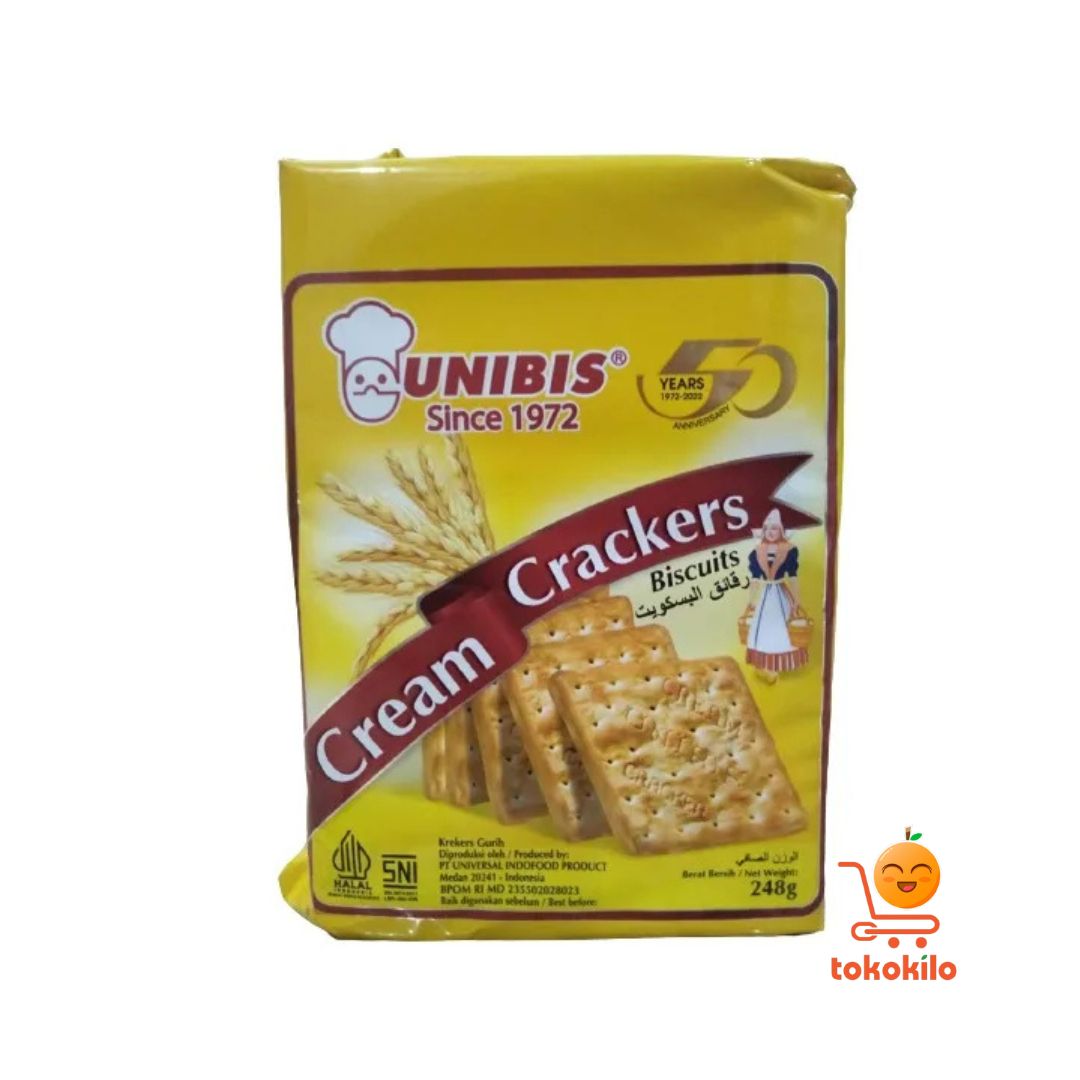 Unibis Cream Crackers Tawar Biskuit 248gr