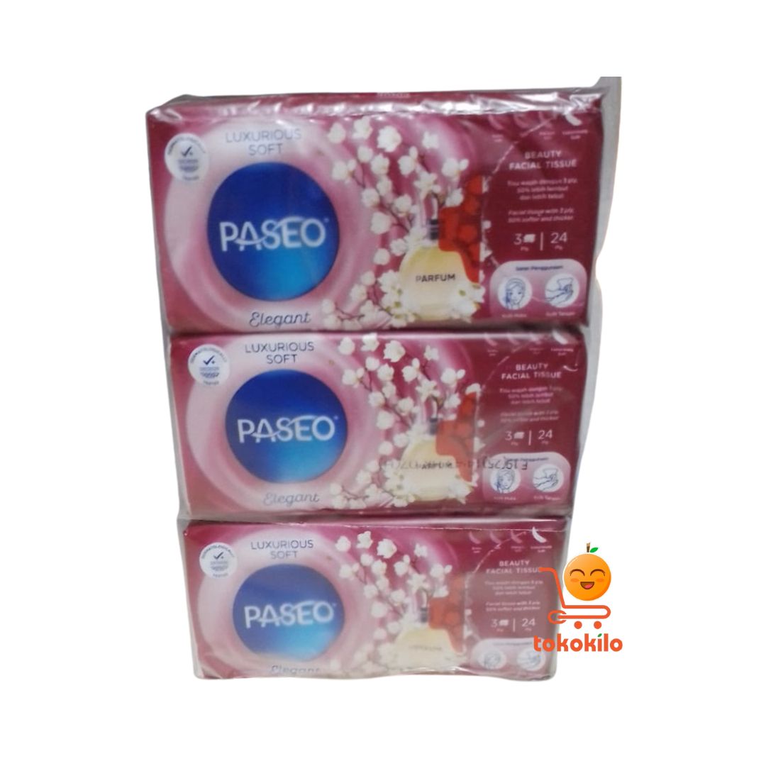 Tissue Paseo Elegant Soft Parfum Tisu muka 3ply 24ply (1pack 6pcs)