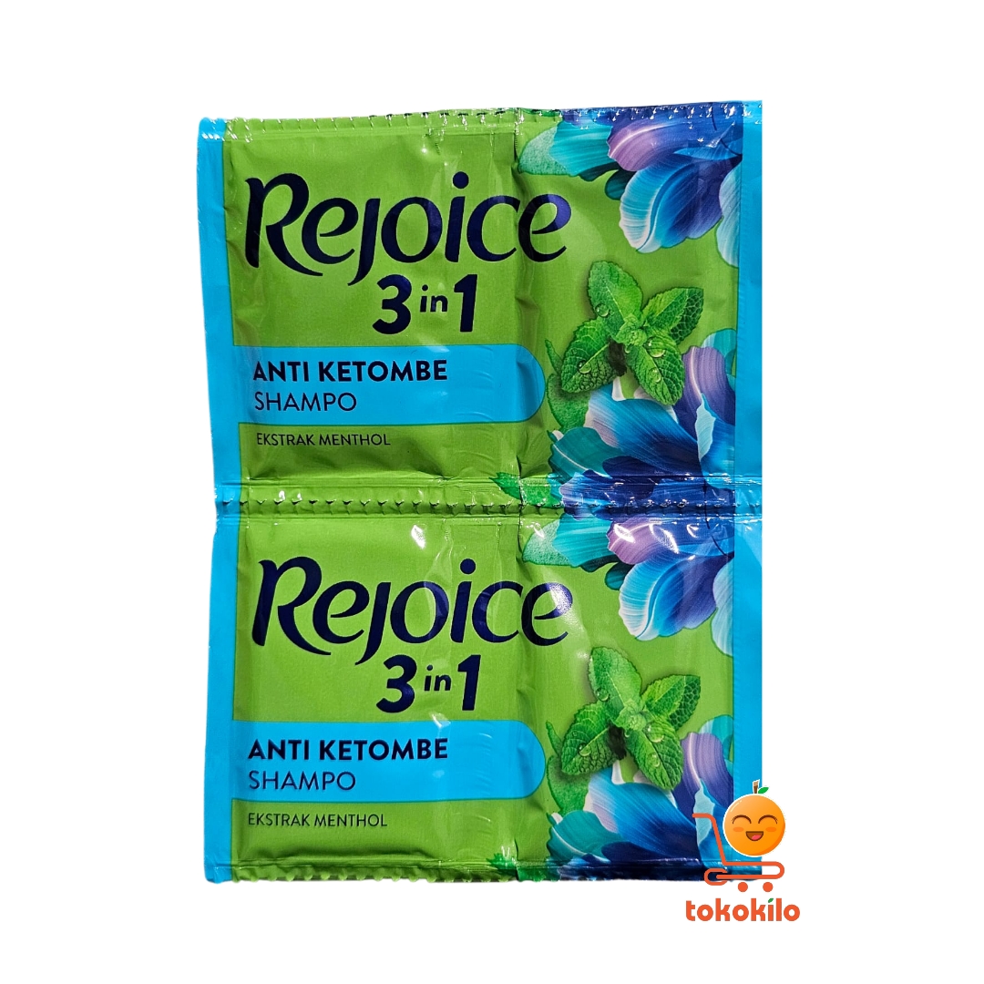 Rejoice 3-in-1 Anti Ketombe  Shampoo Sachet 10ml X 12 Sachet
