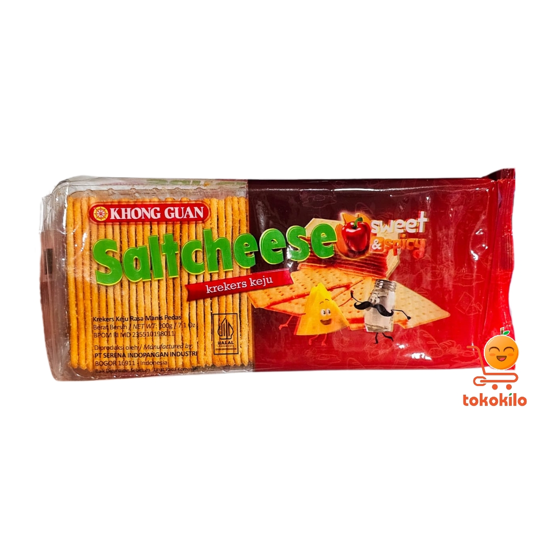 Khong Guan Saltcheese Crackers Sweet & Spicy 200gr