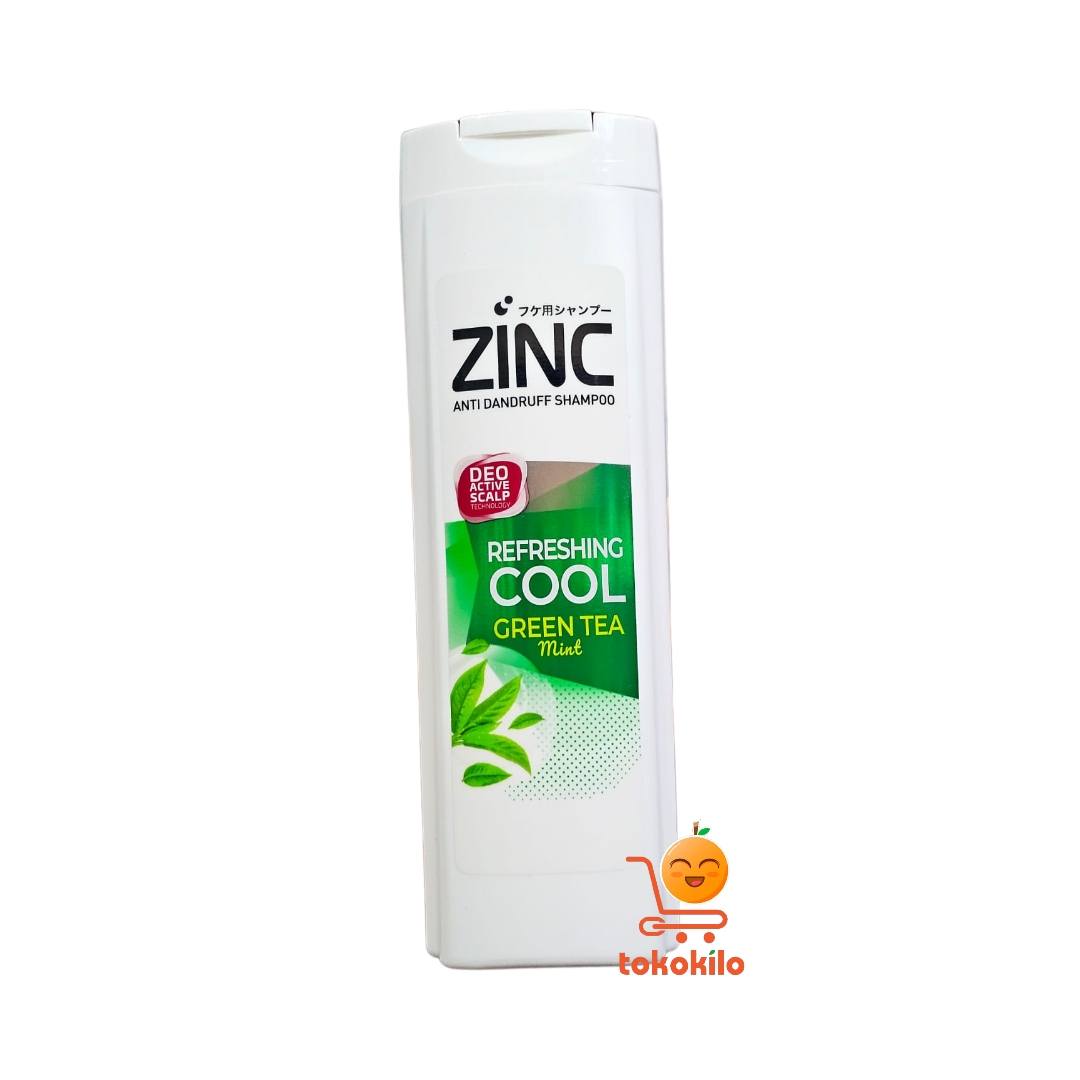 Zinc Anti Dandruff Shampoo Refreshing Cool Green Tea Mint 70 ml, 170ml, 340ml