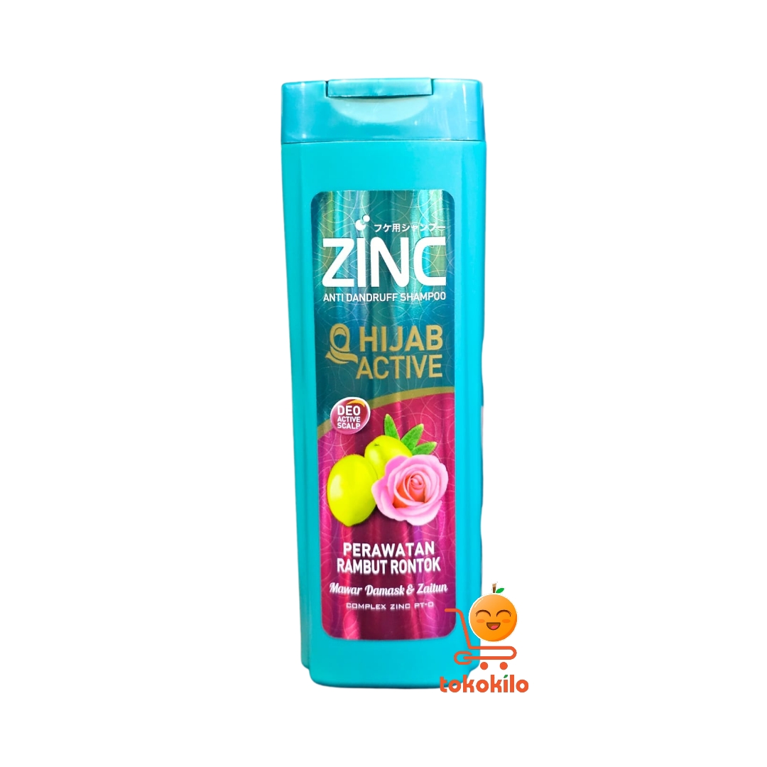 Zinc Anti Dandruff Hijab Active Shampoo 170ml, 340ml