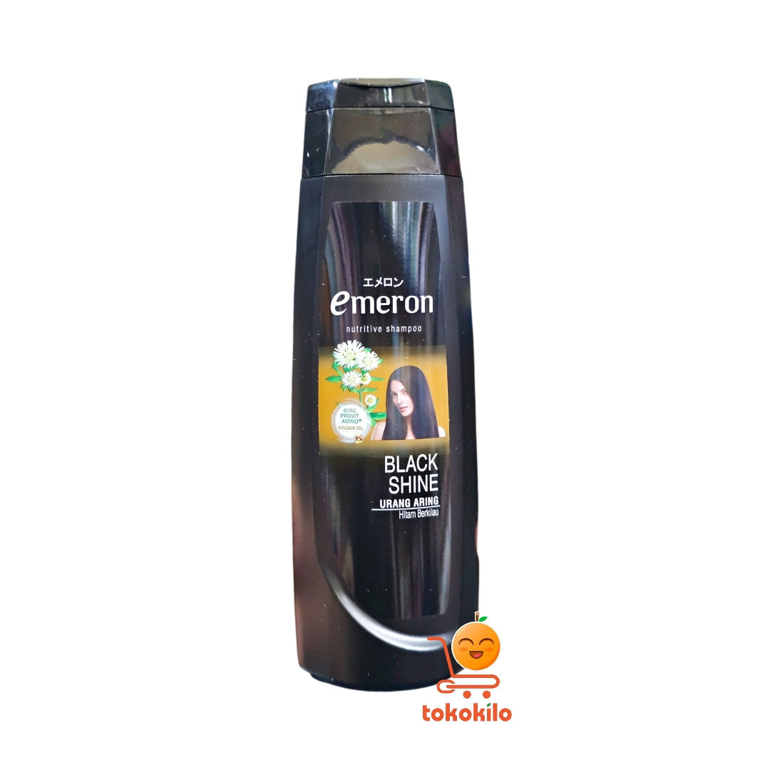 Emeron Nutritive Shampoo Black Shine Botol 70 ml, 170 ml, 340 ml 