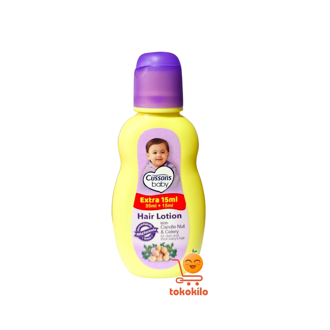Cussons Baby Hair Lotion Candle Nut & Celery 35ml+15ml, 50ml+50ml, 100ml