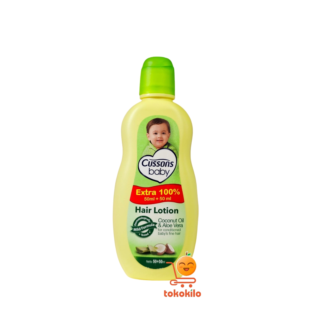 Cussons Baby Hair Lotion Coconut Oil & Aloe Vera 50ml+50ml