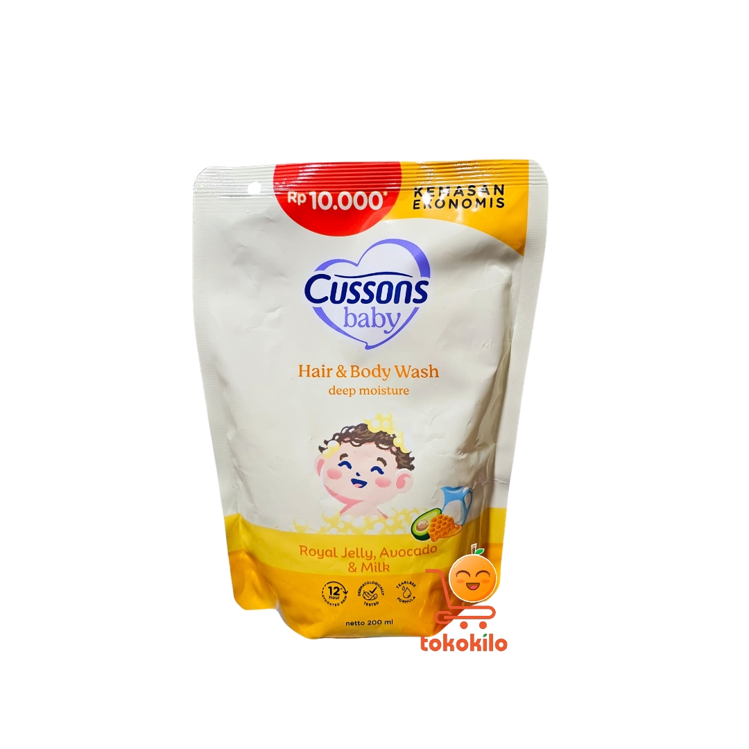 Cussons Baby Hair & Body Wash Deep Moisture 200ml