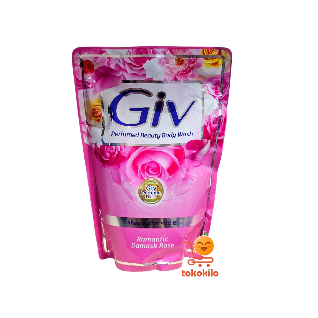 GIV Perfumed Beauty Body Wash Romantic Damask Rose 400ml