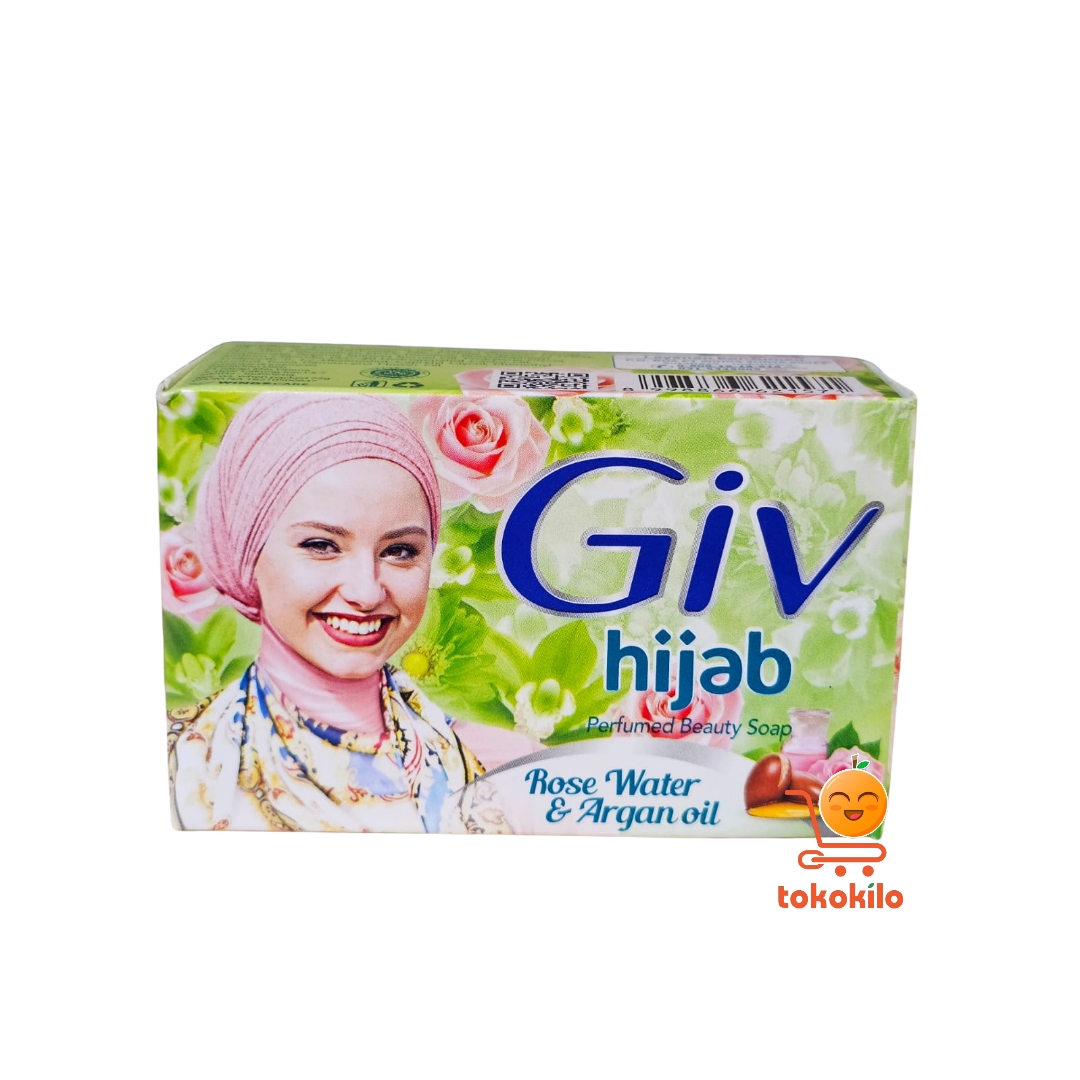 GIV Hijab Perfumed Beauty Soap Rose Water & Argan Oil 72gr