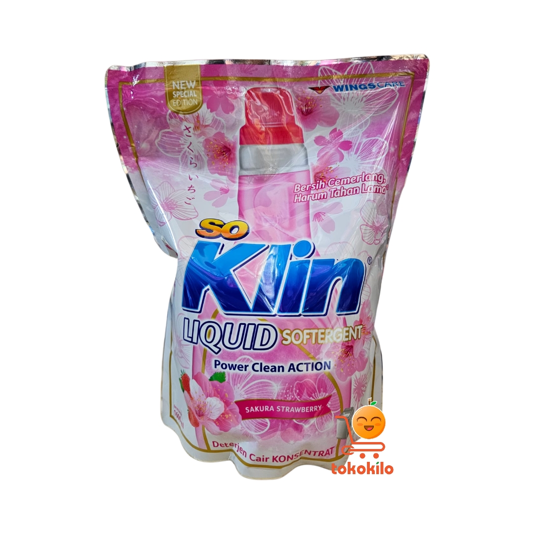 SoKlin Liquid Softergent Sakura Strawberry 1,6L