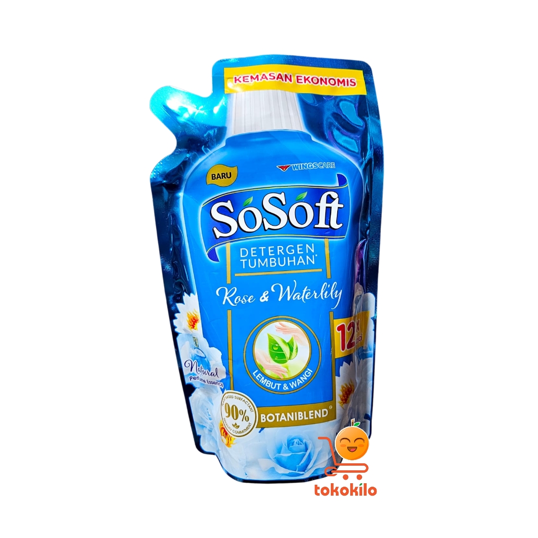 SoSoft Detergen Tumbuhan Rose & Waterlily 360ml