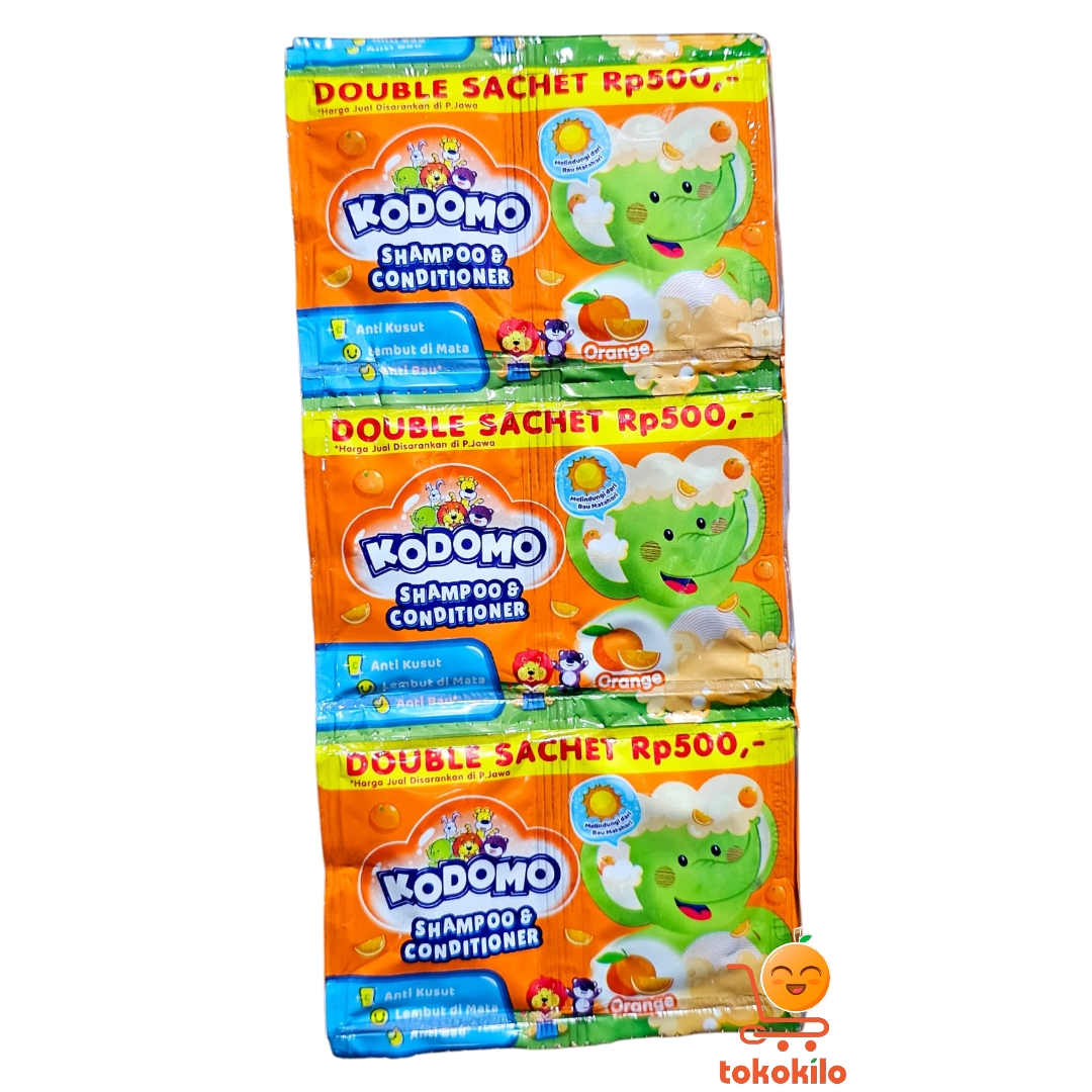 Kodomo 2-in-1 Shampoo & Conditioner Sachet 5ml (1 Pack X 12Sachet)