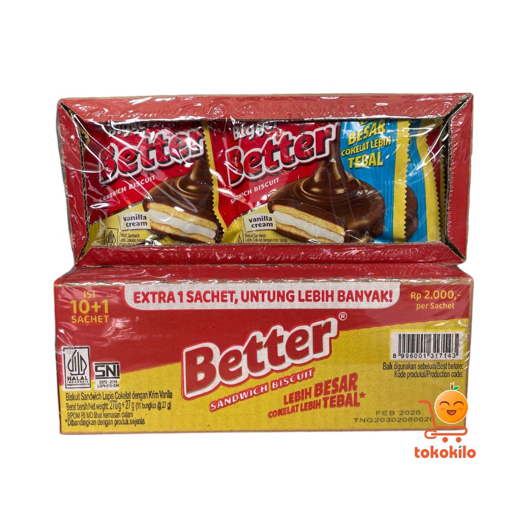 Better Sandwich Biscuit (1 Box X 10 FREE 1pcs) 27gr