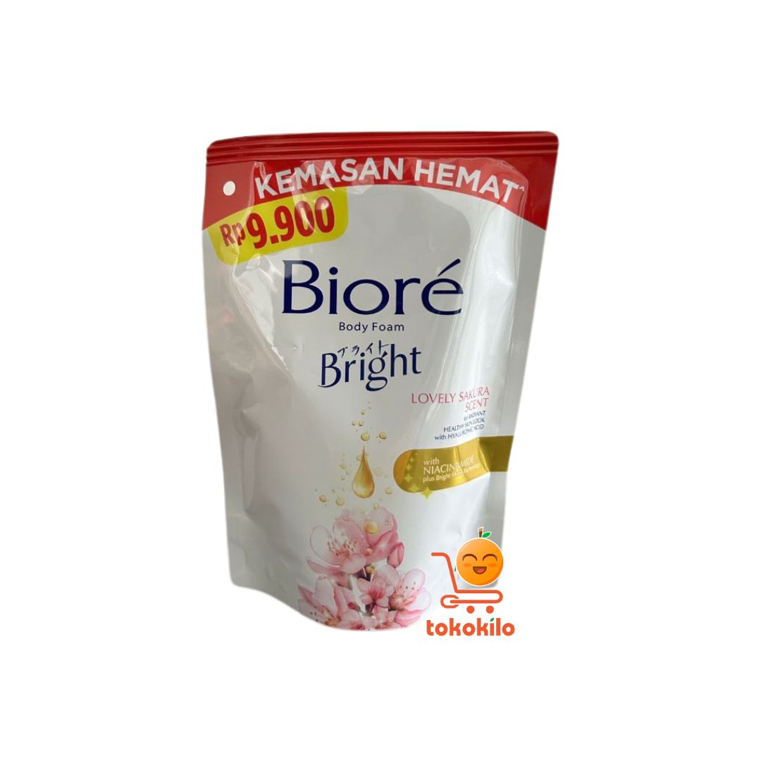 Biore Bright Body Foam Lovely Sakura 170ml