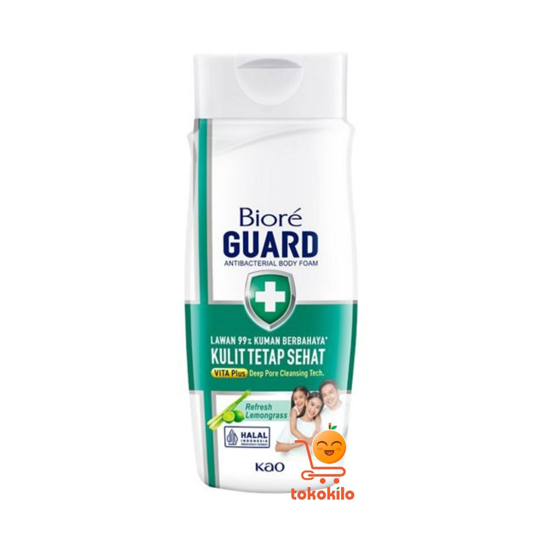 Biore Guard Antibacterial Body Foam Refresh Lemongrass 100ml