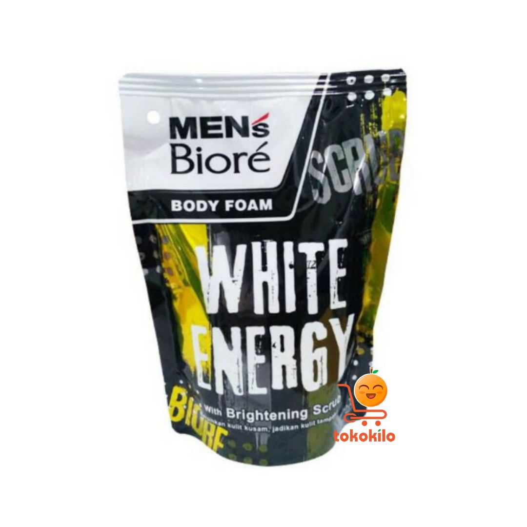 Men’s Biore Body Foam White Energy 250ml, 400ml
