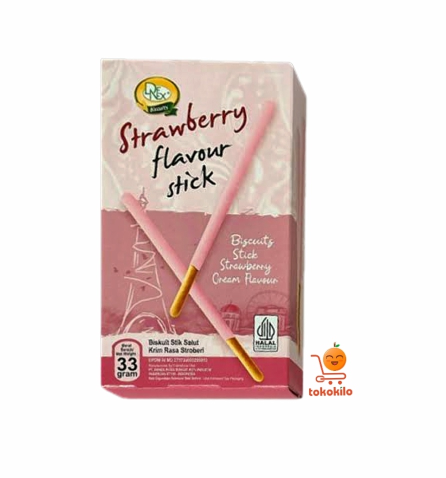 Cemilan Stik Denex Rasa Stroberi 33gr