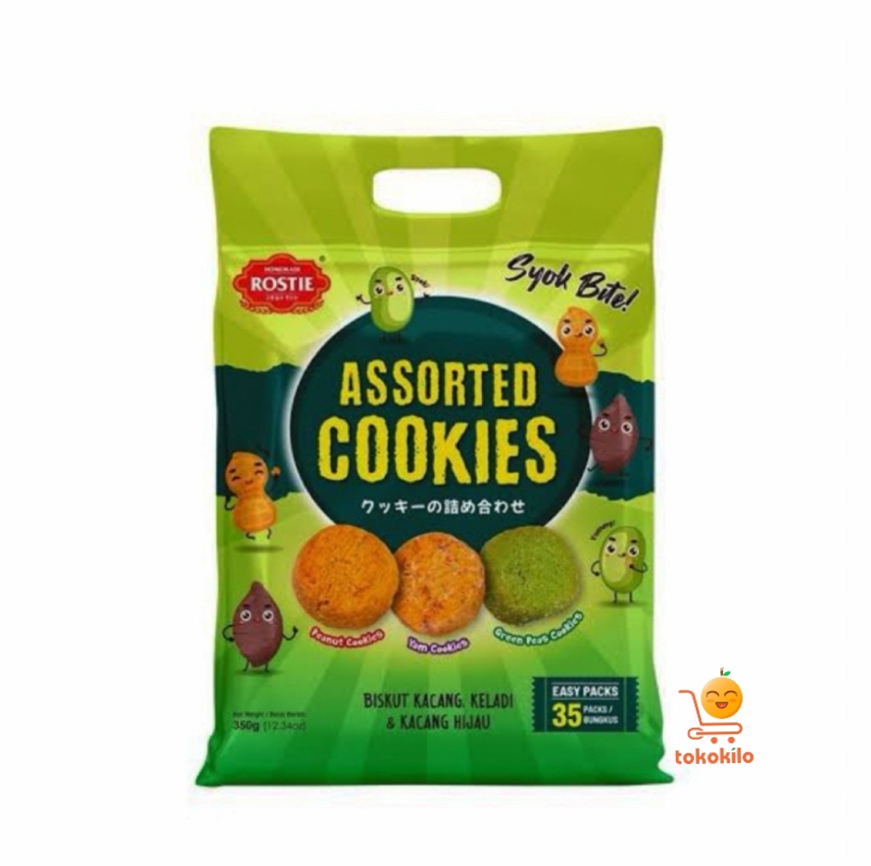 Rostie Biskuit Kacang, Keladi dan Kacang Hijau 350gr