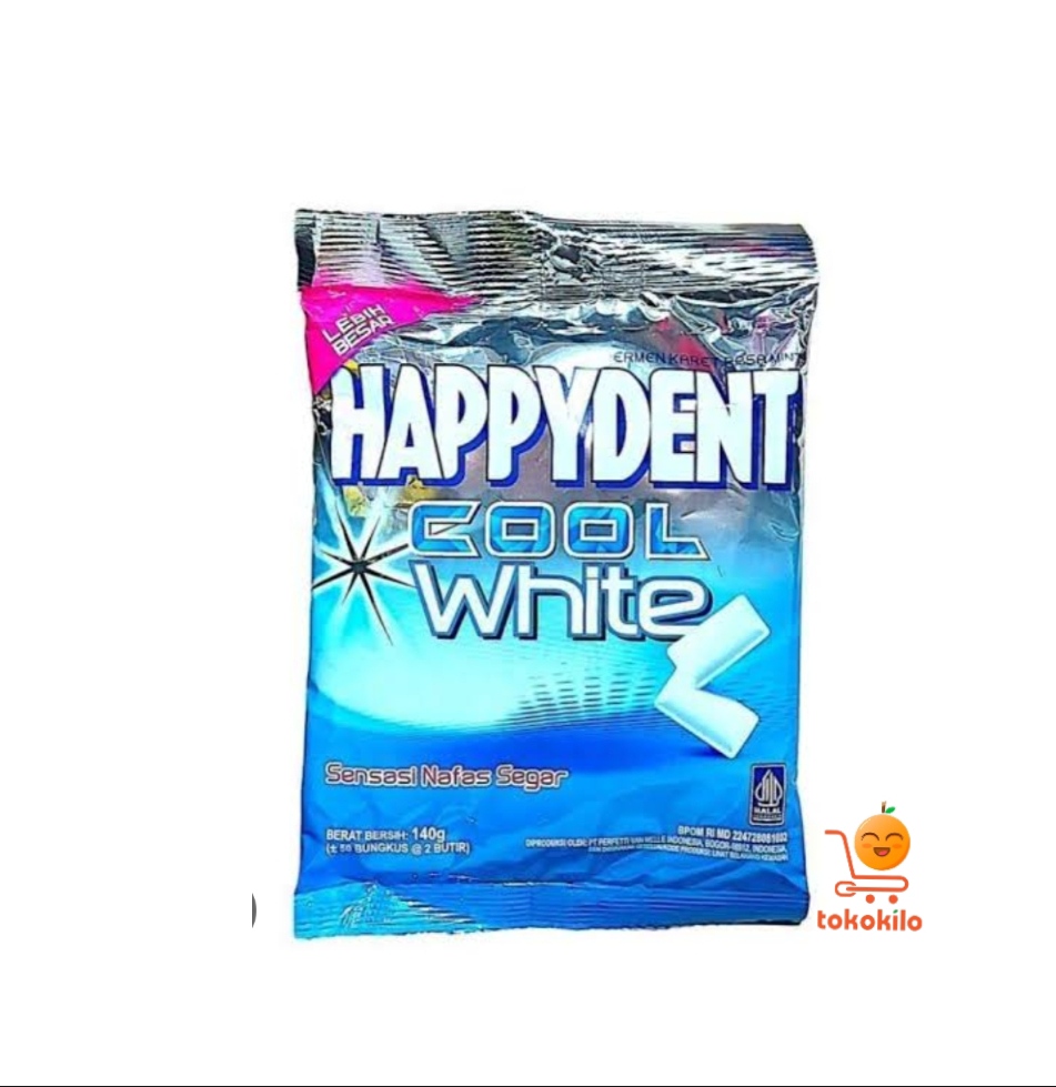 Permen Karet Happy Dent Cool White 420gr