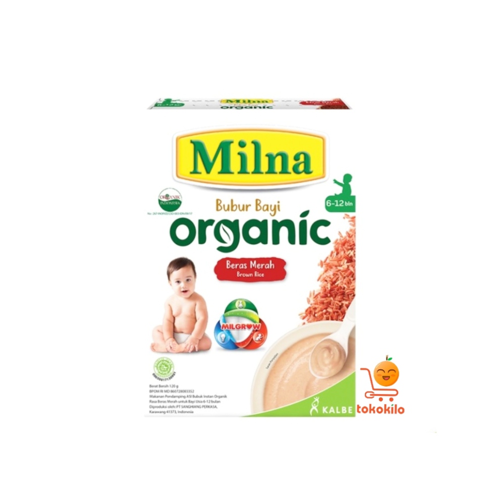 Milna Bubur Bayi Organic Beras Merah 120gr