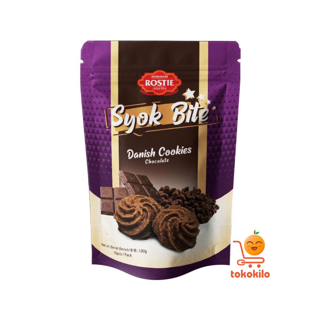 Rostie Syok Bite Danish Cookies Chocolate 100gr