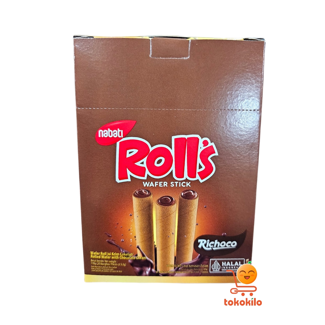 Nabati Rolls Richoco Wafer Stick 110gr (1 Pack X 20pcs)