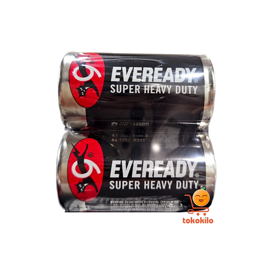 Baterai Eveready Hitam Besar Super Heavy Duty ukuran D