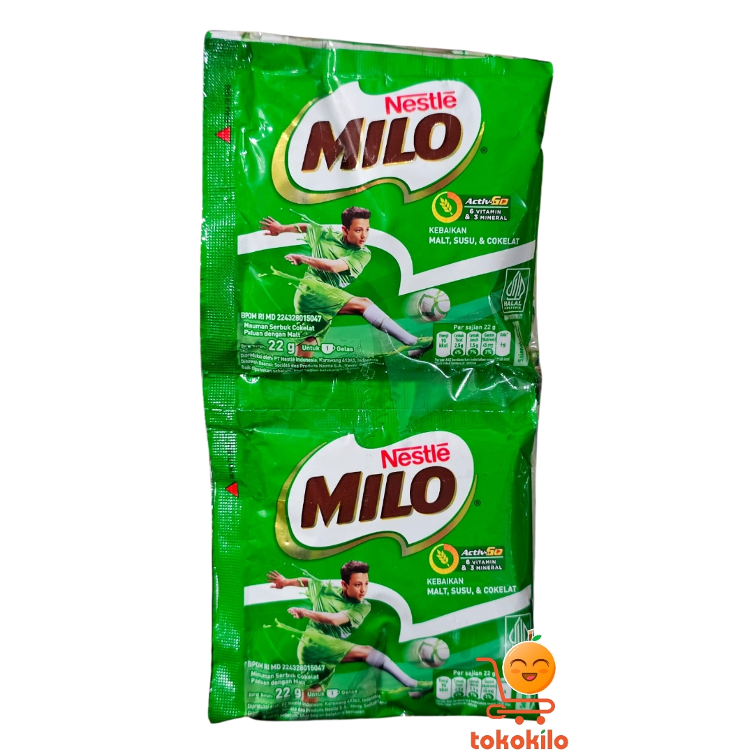 Milo Activ-Go Sachet 22gr (1 renteng 10 Sachet)