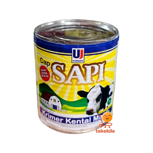 Susu Kental Manis ULTRA JAYA Cap Sapi PUTIH 375gr