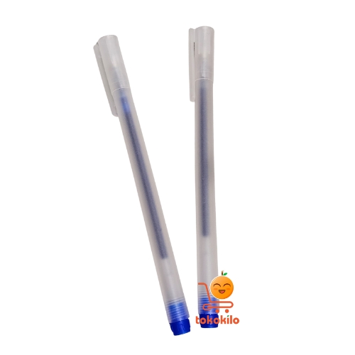 Pulpen Tinta Biru Gel Muji