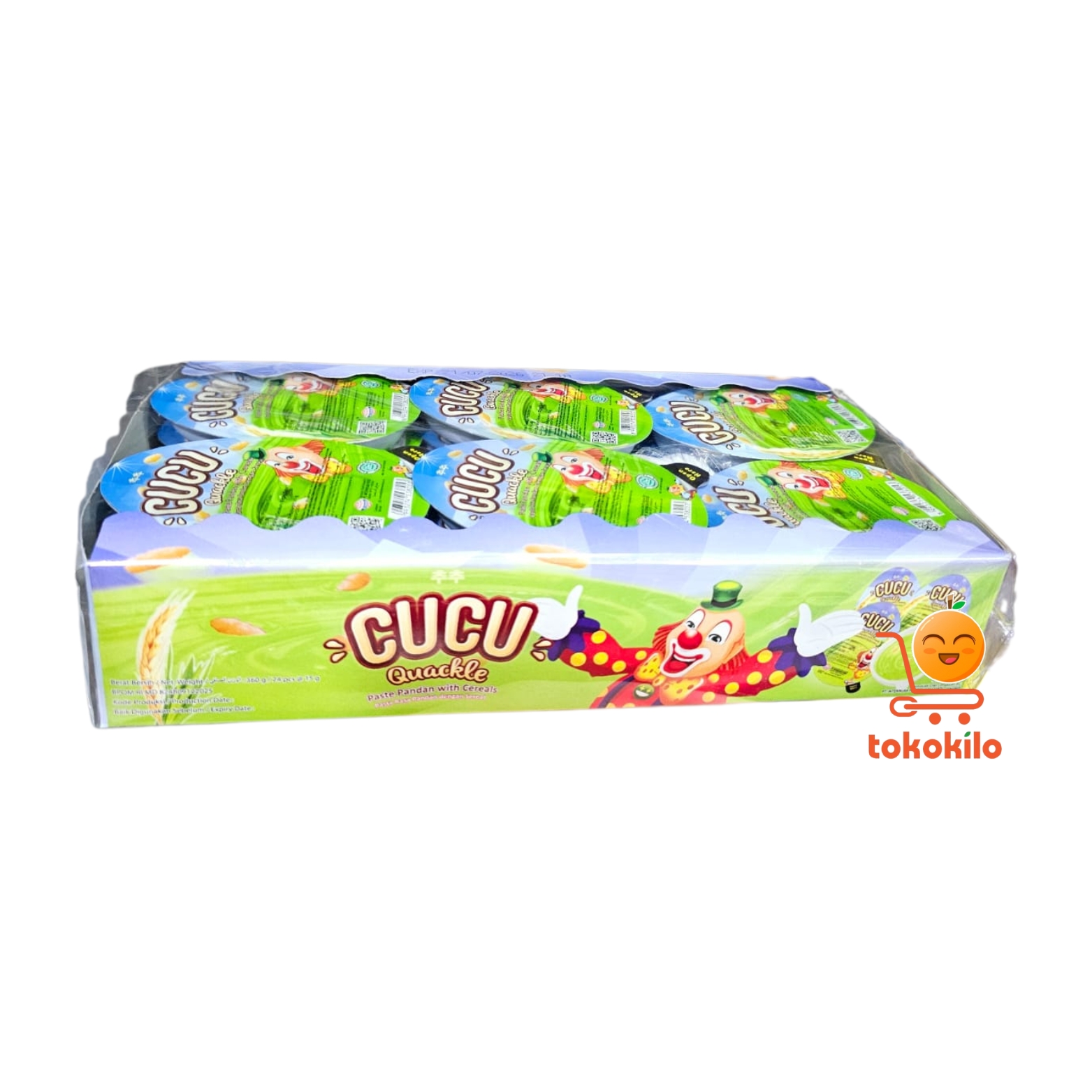 Cucu Cereal Quackle Rasa Pandan Anak 12gr
