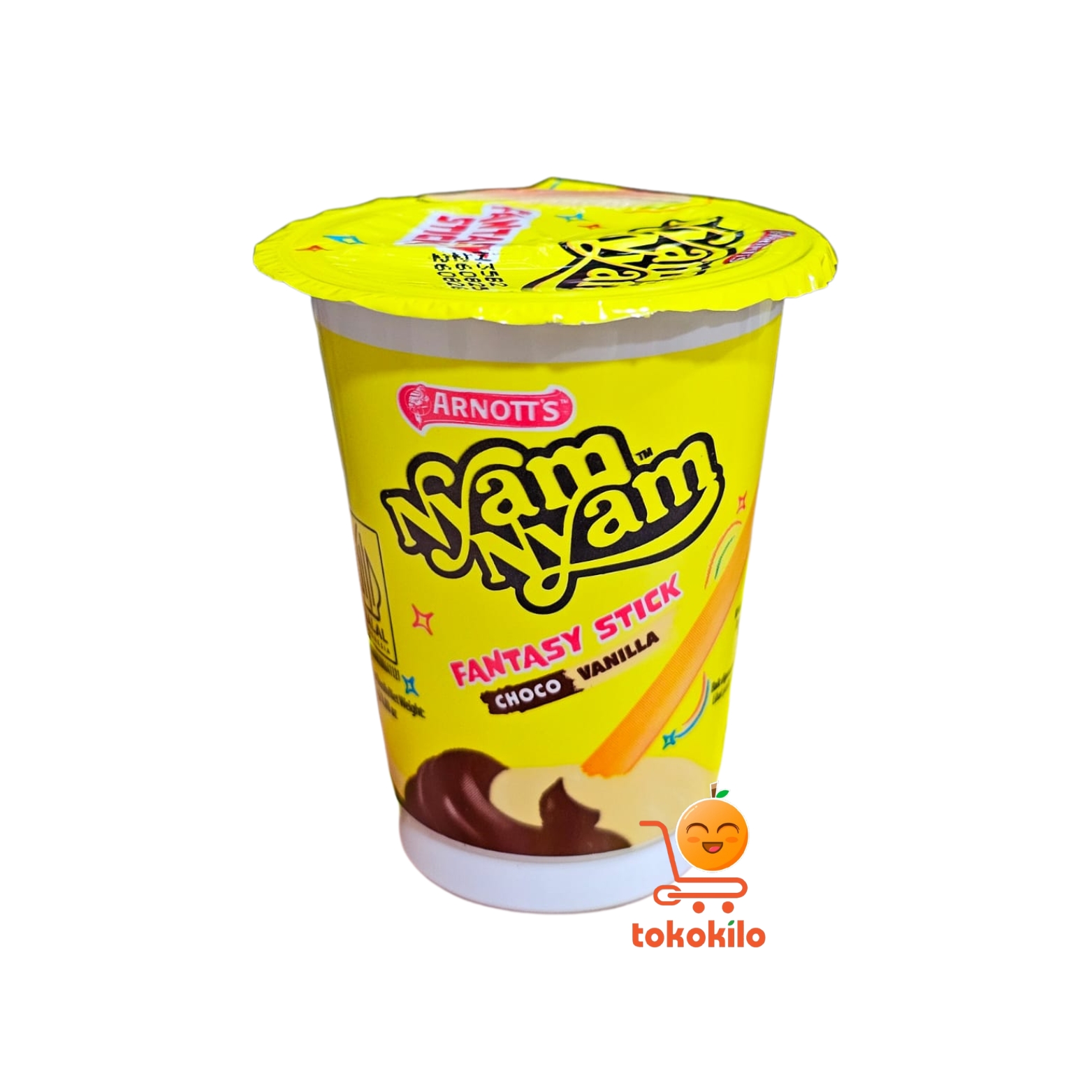 NyamNyam Fantasy Stick Coklat Vanilla 25gr