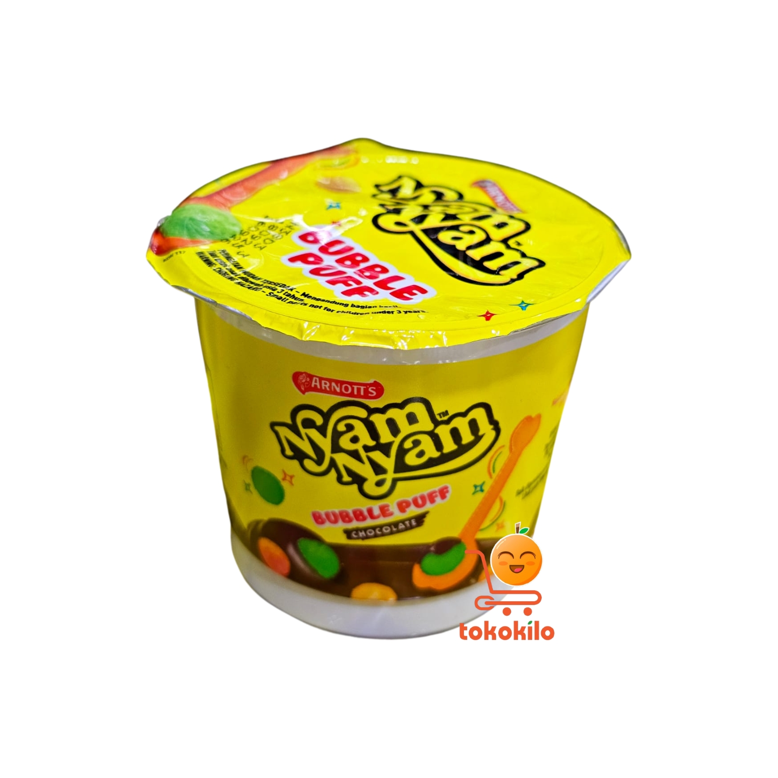 NyamNyam Bubble Puff Rasa Cokelat 18gr
