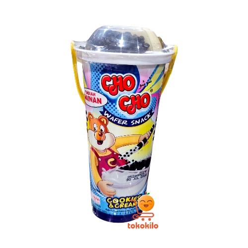 Cho Cho Wafer Snack Rasa Cookies Dan Cream 33gr (1Pack X 10pcs)