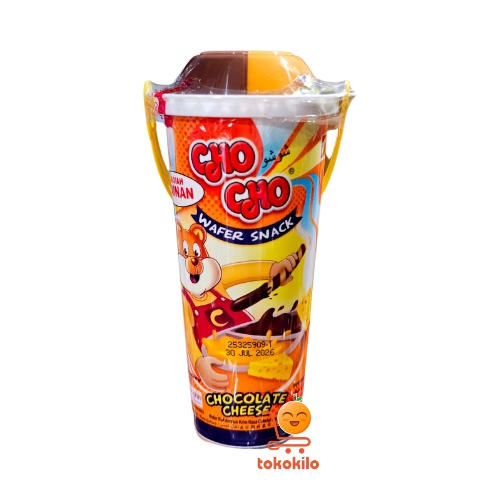 Cho Cho Wafer Snack Rasa Cokelat Dan Keju 33gr (1Pack X 10pcs)