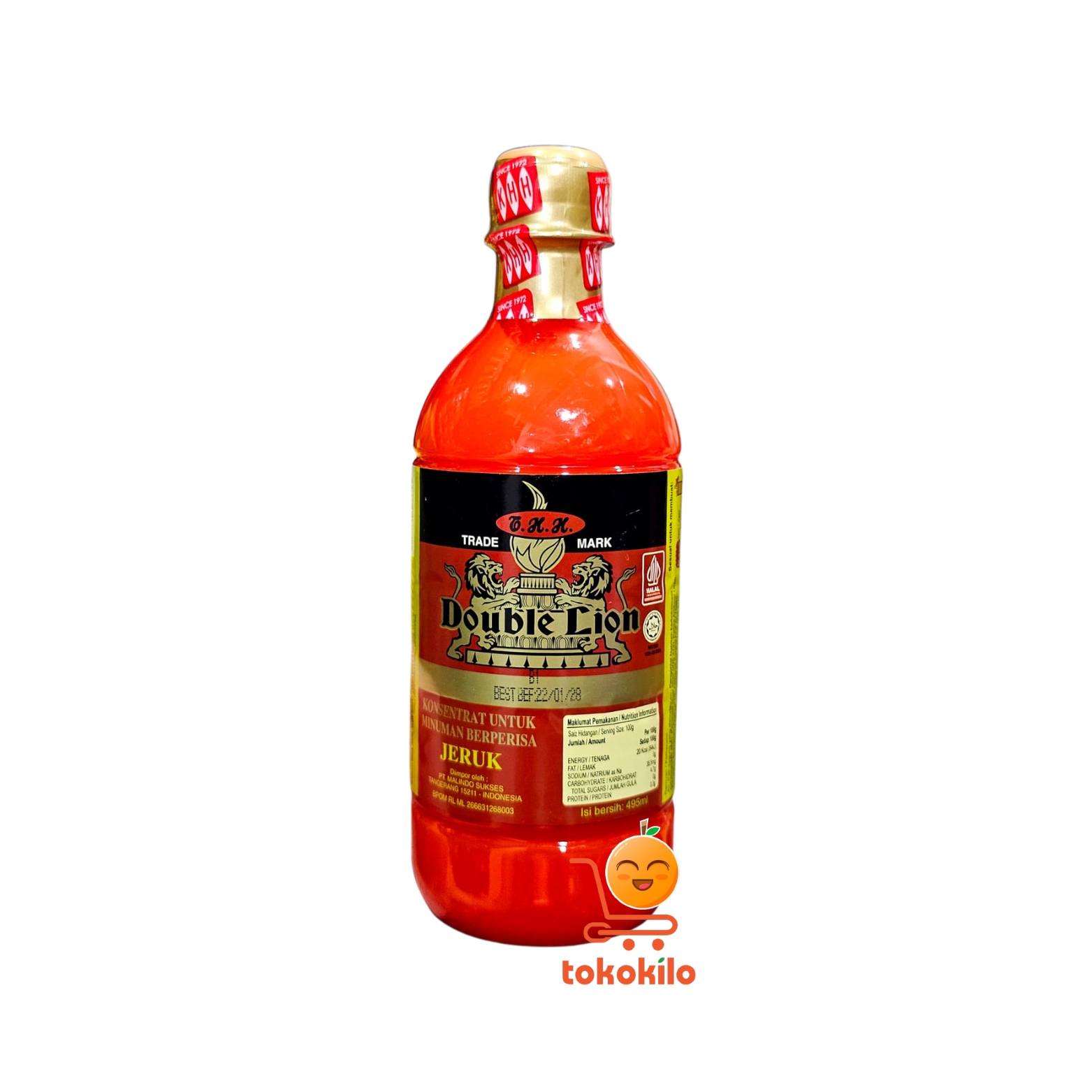 Sirup Double Lion Jeruk 495ml