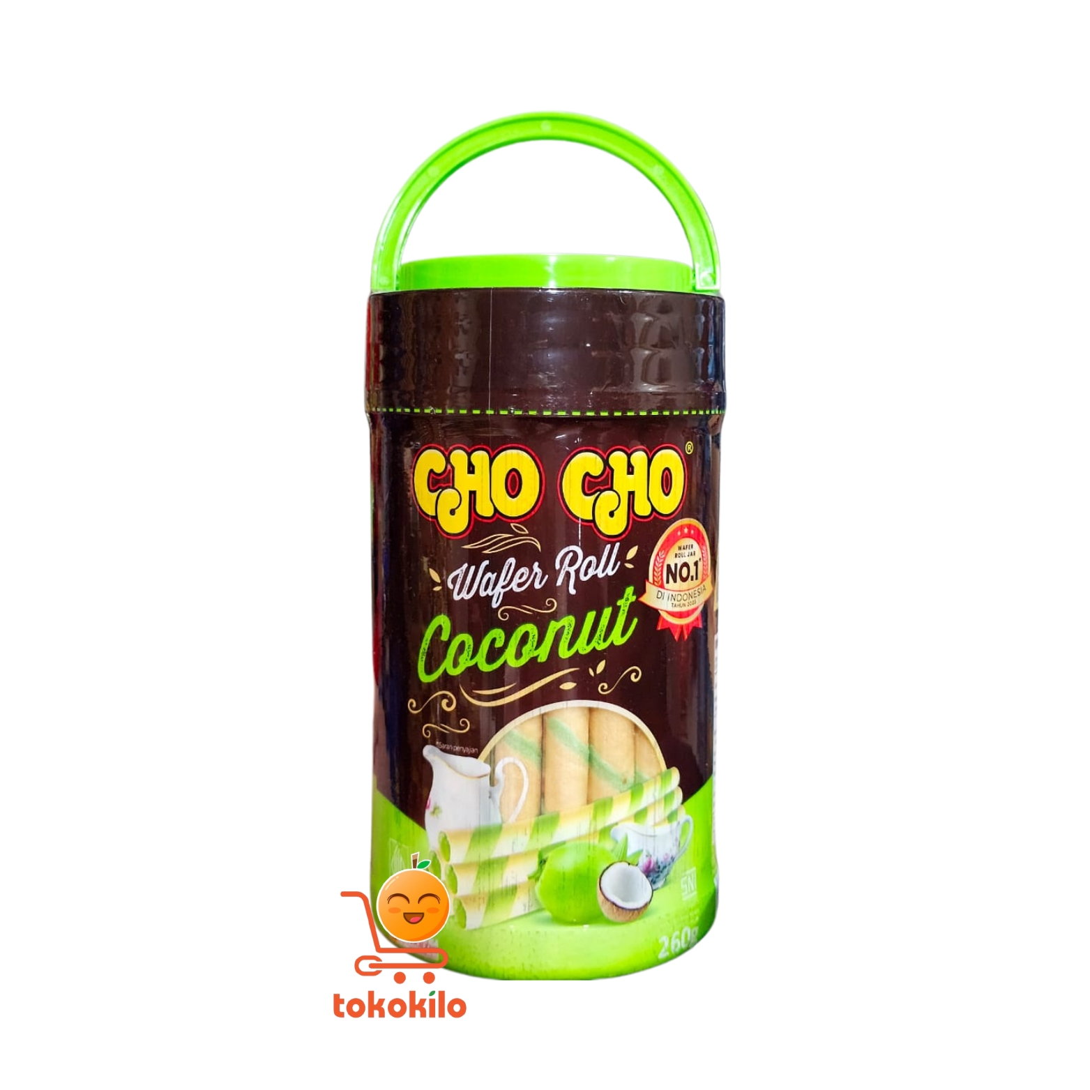 Cho Cho Wafer Roll Rasa Kelapa 260gr