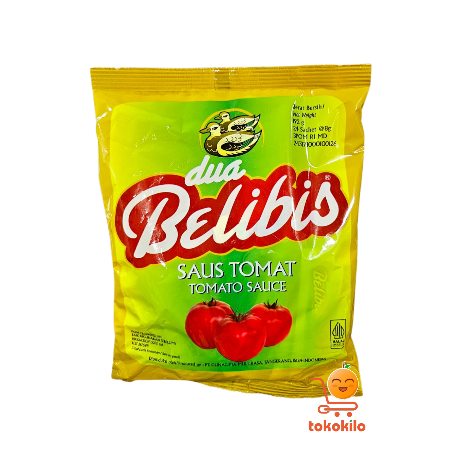 Dua Belibis Saus Tomat Sachet 192gr (1 Pack X 24pcs)