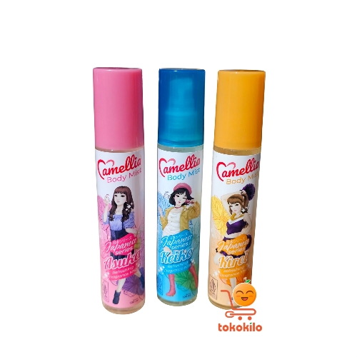 Casablanca Camellia Body Mist Japanese Series Asuka Pink, Keiko Biru, Kirei Oren 100ml
