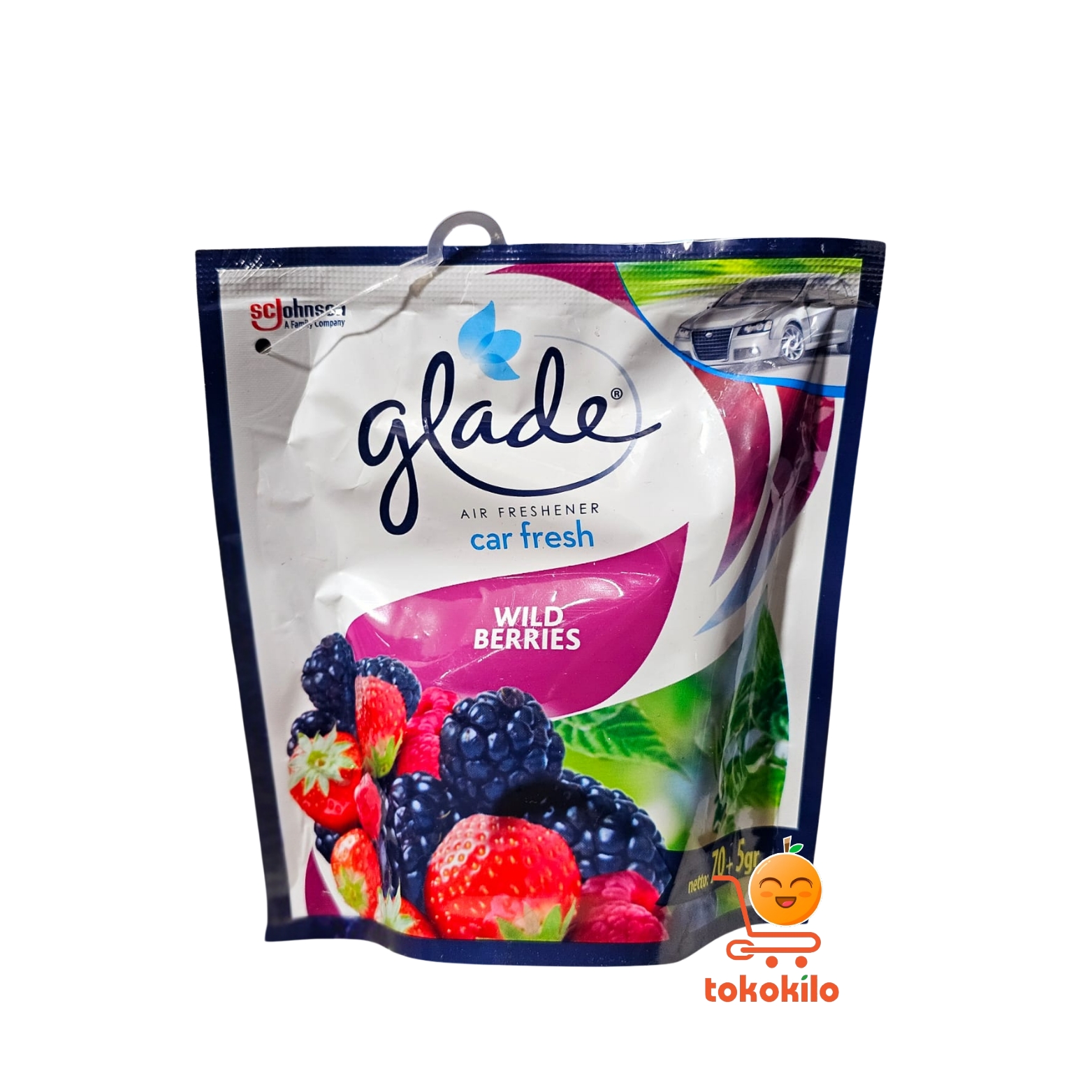 Pengharum Mobil Glade Freshener Wild Berries 75gr