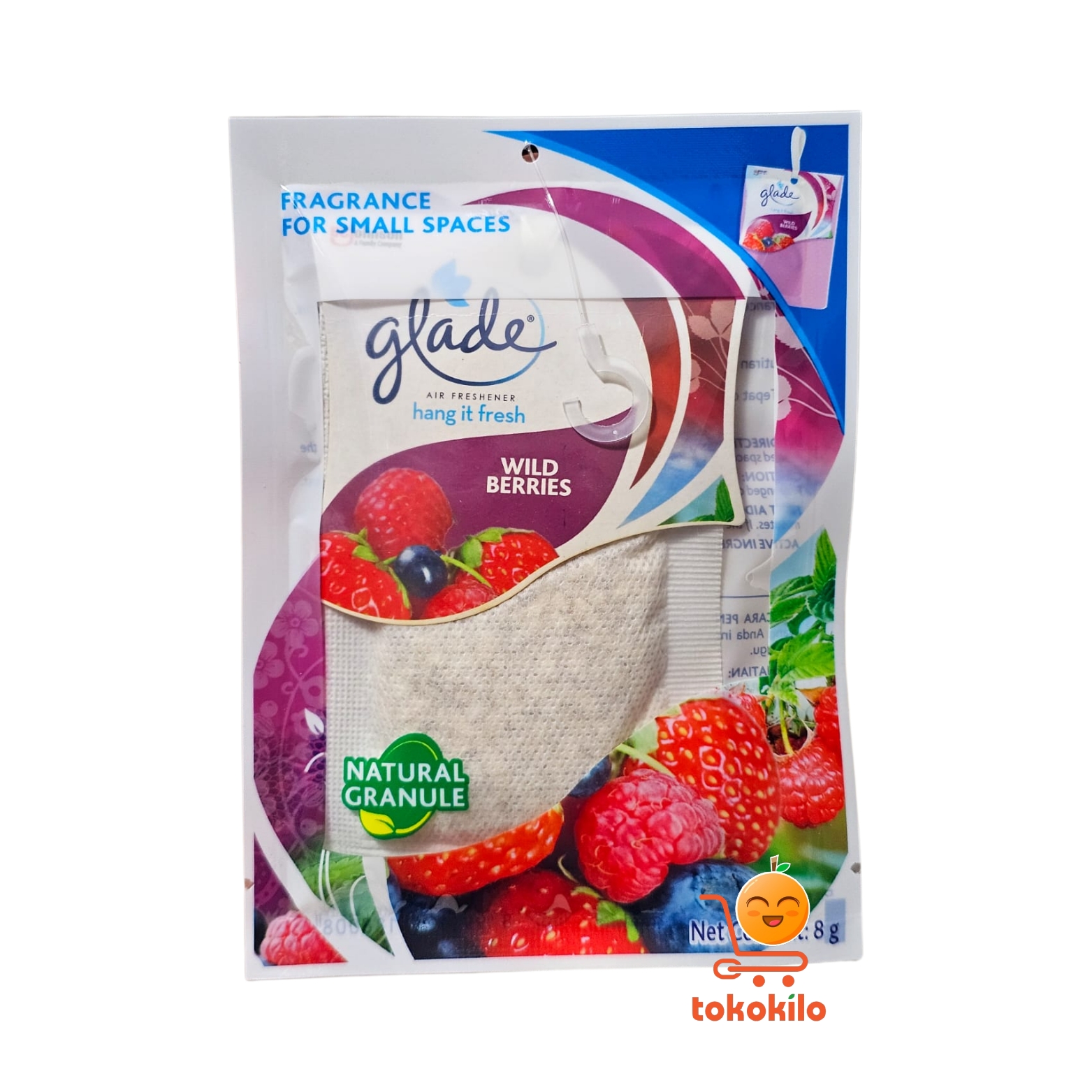 Pengharum Ruangan Glade Hang It Fresh Wild Berrie 8gr