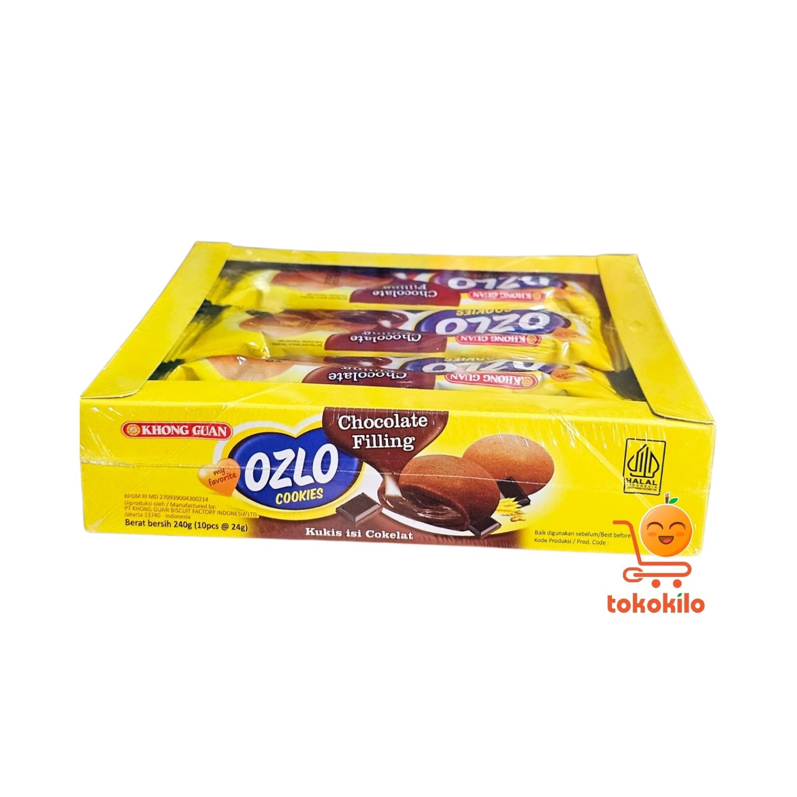 Khong Guan Ozlo Cookies Cokelat (1Pack X 10bks)